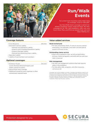 Run/Walk Events Sell Sheet
